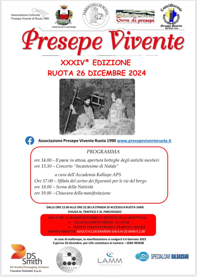 Torna il Presepe Vivente a Ruota